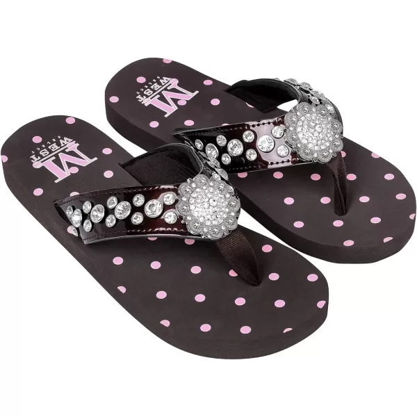 Montana West Flip Flops for women Wedge Flip Flops Western Wedge Sandals Bling Flip Flops Beach Sandals