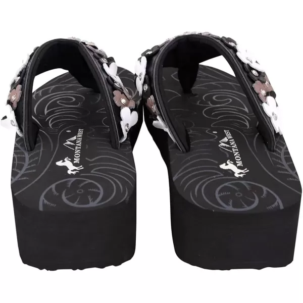 Montana West Flip Flops for women Wedge Flip Flops Western Wedge Sandals Bling Flip Flops Beach Sandals