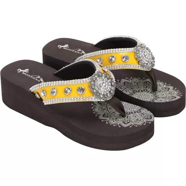 Montana West Flip Flops for women Wedge Flip Flops Western Wedge Sandals Bling Flip Flops Beach Sandals