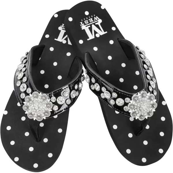 Montana West Flip Flops for women Wedge Flip Flops Western Wedge Sandals Bling Flip Flops Beach Sandals