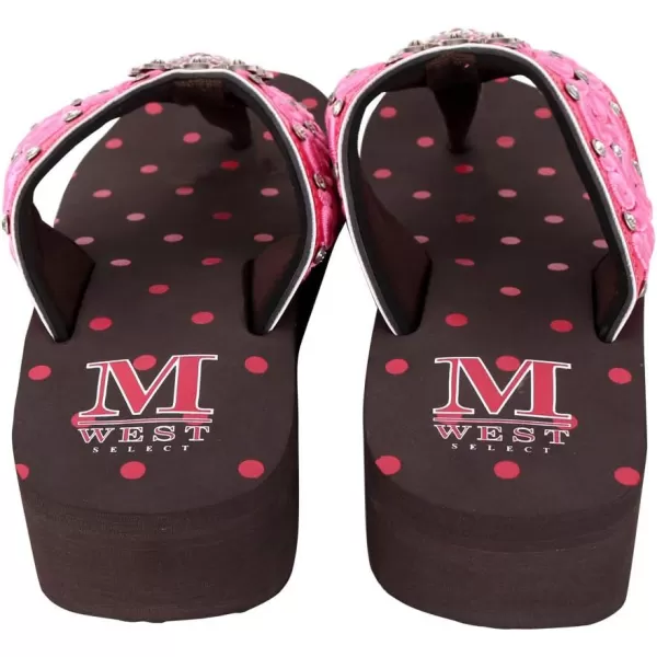 Montana West Flip Flops for women Wedge Flip Flops Western Wedge Sandals Bling Flip Flops Beach Sandals