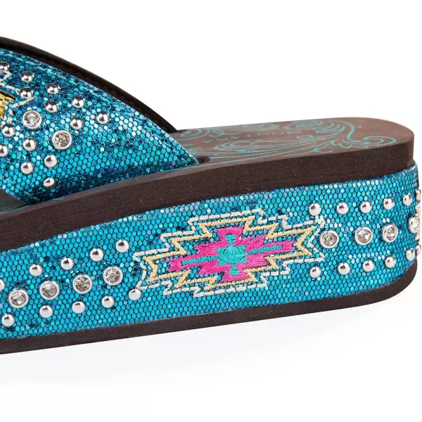 Montana West Flip Flops for women Wedge Flip Flops Western Wedge Sandals Bling Flip Flops Beach Sandals