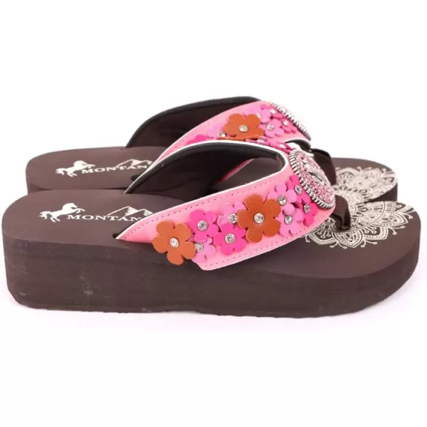 Montana West Flip Flops for women Wedge Flip Flops Western Wedge Sandals Bling Flip Flops Beach Sandals