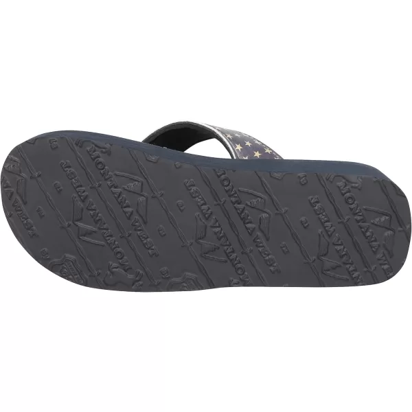 Montana West Flip Flops for women Wedge Flip Flops Western Wedge Sandals Bling Flip Flops Beach Sandals