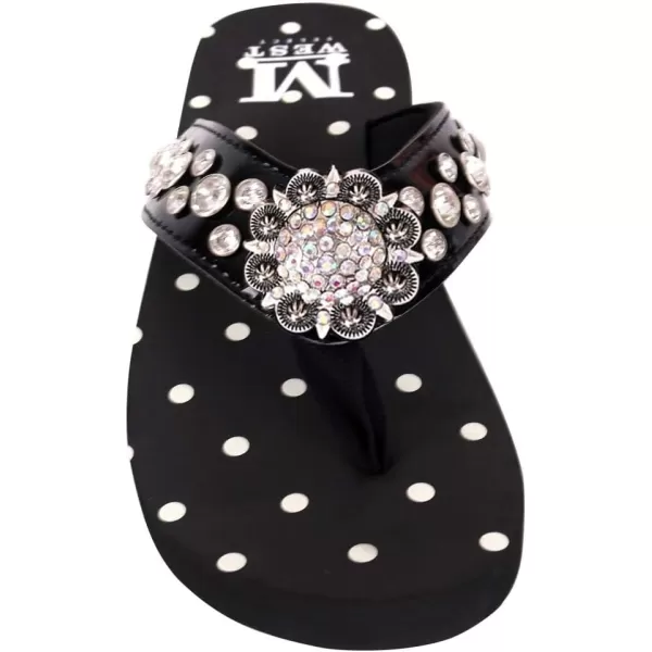 Montana West Flip Flops for women Wedge Flip Flops Western Wedge Sandals Bling Flip Flops Beach Sandals