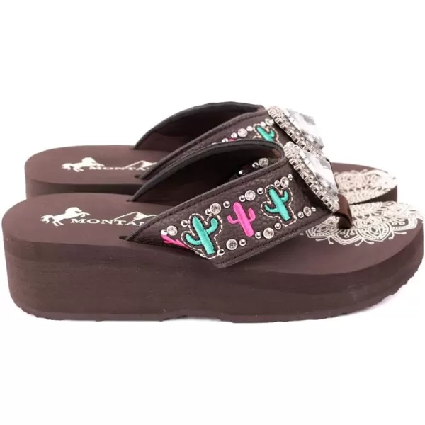 Montana West Flip Flops for women Wedge Flip Flops Western Wedge Sandals Bling Flip Flops Beach Sandals