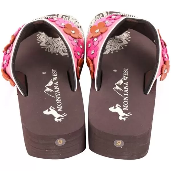 Montana West Flip Flops for women Wedge Flip Flops Western Wedge Sandals Bling Flip Flops Beach Sandals