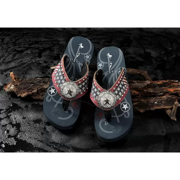 Montana West Flip Flops for women Wedge Flip Flops Western Wedge Sandals Bling Flip Flops Beach Sandals