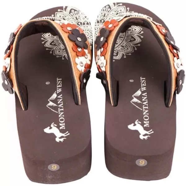 Montana West Flip Flops for women Wedge Flip Flops Western Wedge Sandals Bling Flip Flops Beach Sandals