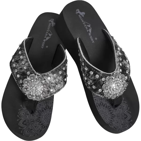 Montana West Flip Flops for women Wedge Flip Flops Western Wedge Sandals Bling Flip Flops Beach Sandals