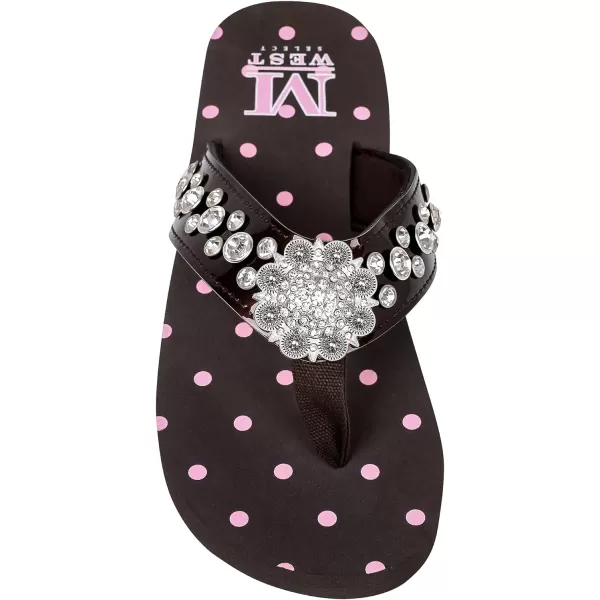 Montana West Flip Flops for women Wedge Flip Flops Western Wedge Sandals Bling Flip Flops Beach Sandals