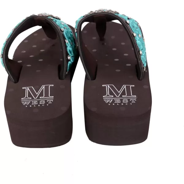 Montana West Flip Flops for women Wedge Flip Flops Western Wedge Sandals Bling Flip Flops Beach Sandals