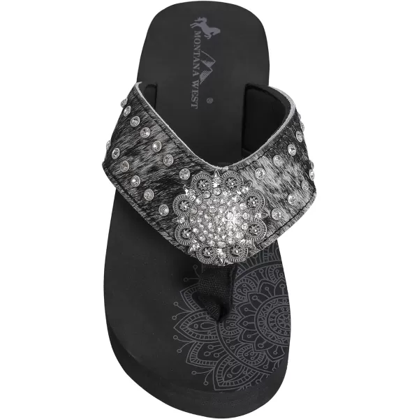 Montana West Flip Flops for women Wedge Flip Flops Western Wedge Sandals Bling Flip Flops Beach Sandals