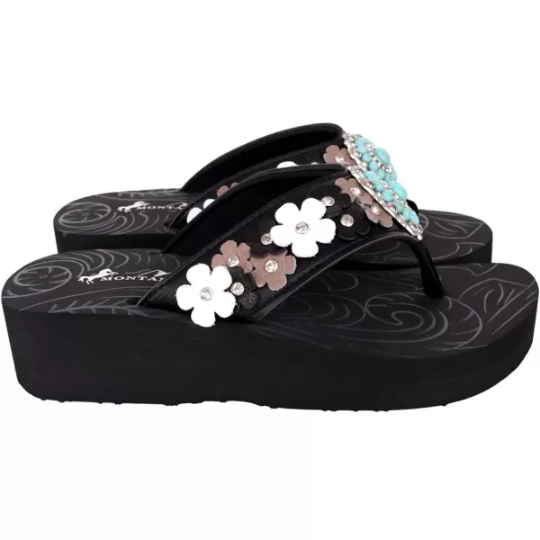 Montana West Flip Flops for women Wedge Flip Flops Western Wedge Sandals Bling Flip Flops Beach Sandals