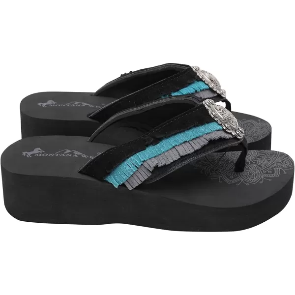 Montana West Flip Flops for women Wedge Flip Flops Western Wedge Sandals Bling Flip Flops Beach Sandals