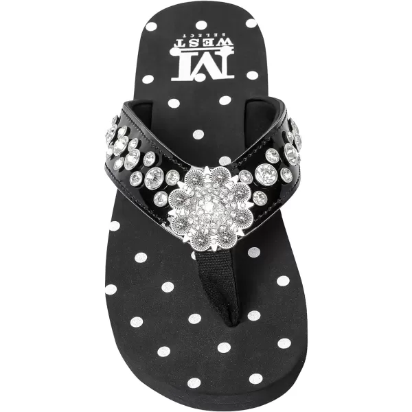 Montana West Flip Flops for women Wedge Flip Flops Western Wedge Sandals Bling Flip Flops Beach Sandals