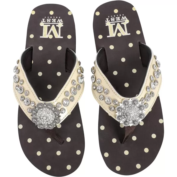 Montana West Flip Flops for women Wedge Flip Flops Western Wedge Sandals Bling Flip Flops Beach Sandals