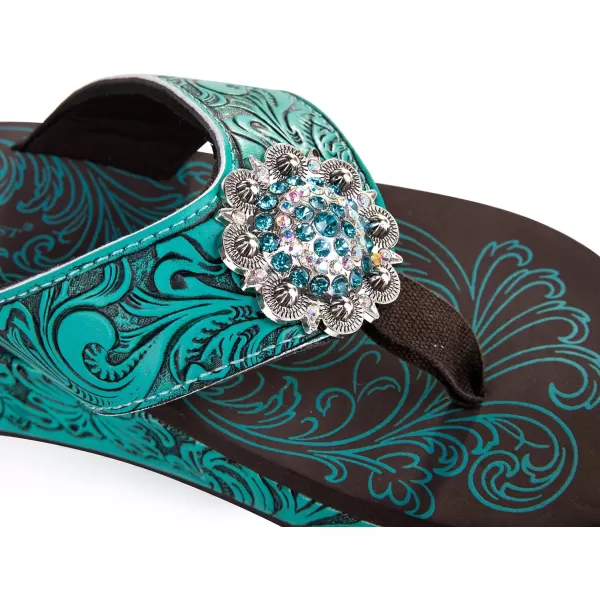 Montana West Flip Flops for women Wedge Flip Flops Western Wedge Sandals Bling Flip Flops Beach Sandals