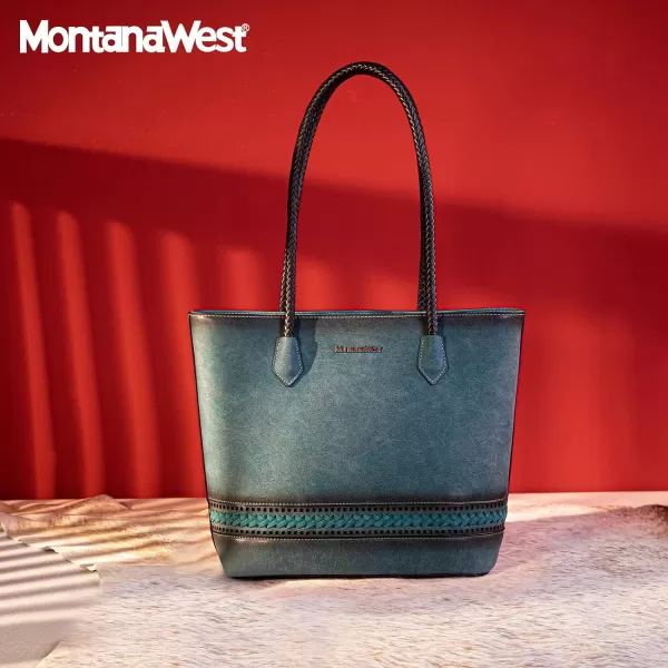 Montana West Large Tote Bags for Women Woven Purses and Handbags with Zipper