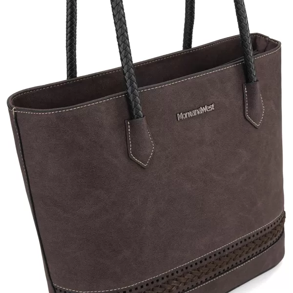 Montana West Large Tote Bags for Women Woven Purses and Handbags with Zipper