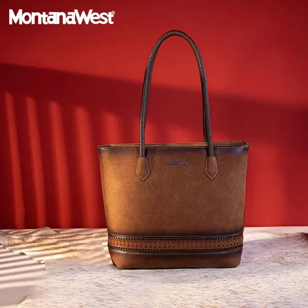 Montana West Large Tote Bags for Women Woven Purses and Handbags with Zipper