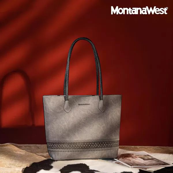 Montana West Large Tote Bags for Women Woven Purses and Handbags with Zipper