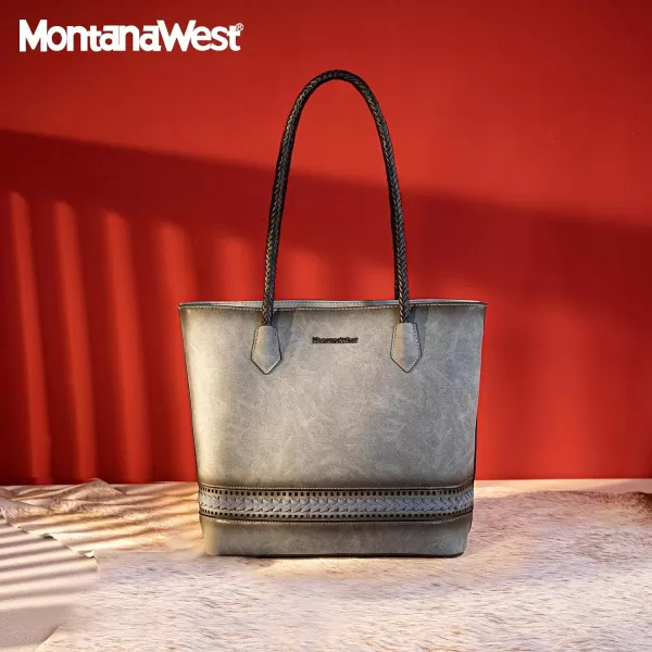 Montana West Large Tote Bags for Women Woven Purses and Handbags with Zipper