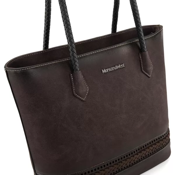 Montana West Large Tote Bags for Women Woven Purses and Handbags with Zipper