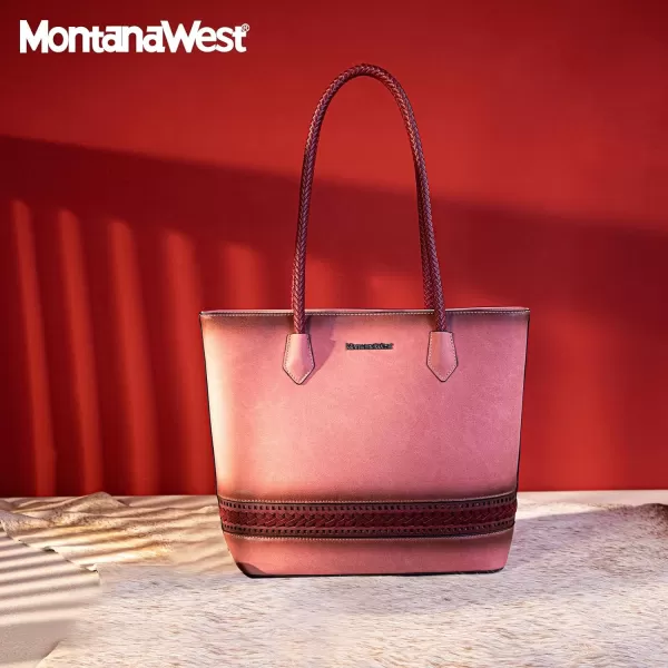 Montana West Large Tote Bags for Women Woven Purses and Handbags with Zipper