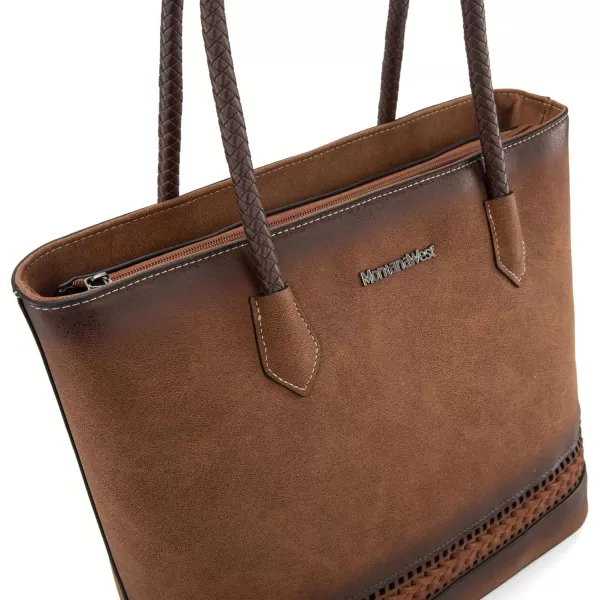 Montana West Large Tote Bags for Women Woven Purses and Handbags with Zipper