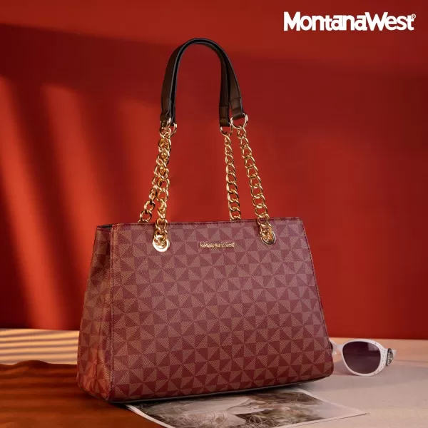 Montana West MEDIUM Chain Shoulder Bag for Women Hobo Handbags Tote Purse