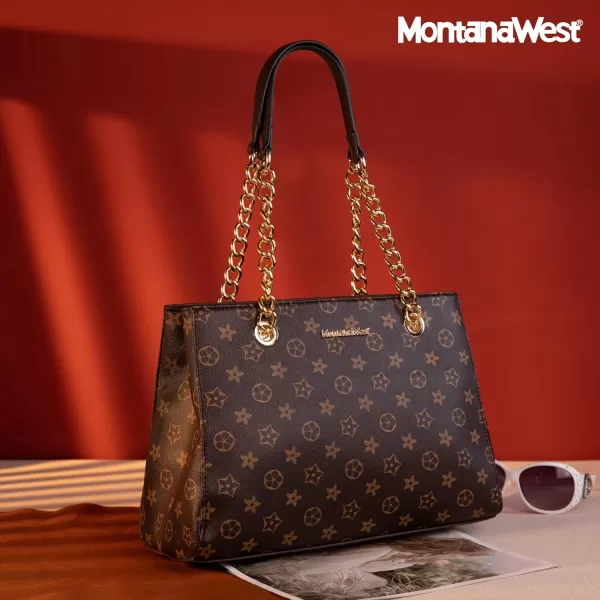 Montana West MEDIUM Chain Shoulder Bag for Women Hobo Handbags Tote Purse
