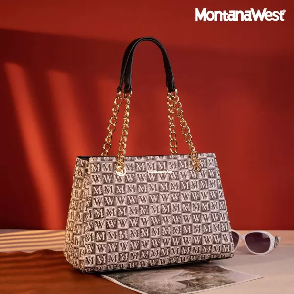 Montana West MEDIUM Chain Shoulder Bag for Women Hobo Handbags Tote Purse