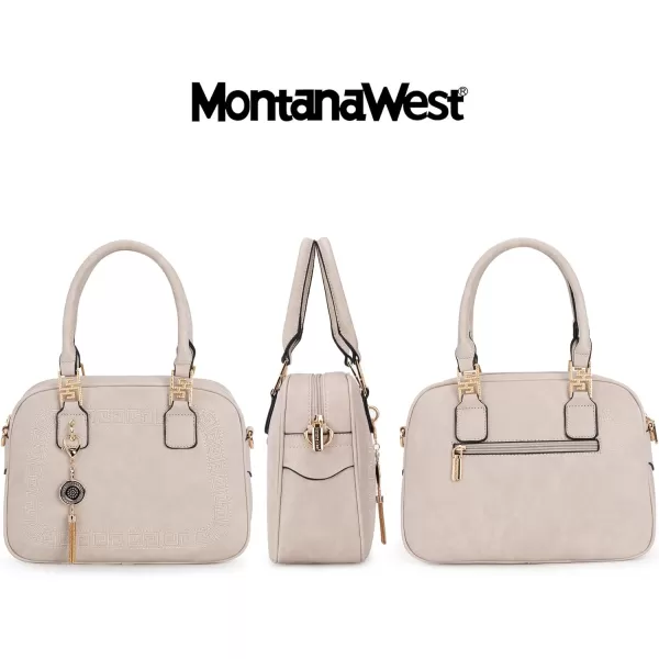 Montana West Small Top Handle Purse for Women Crossbody Satchel Handbag Barrel Bag