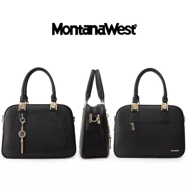 Montana West Small Top Handle Purse for Women Crossbody Satchel Handbag Barrel Bag