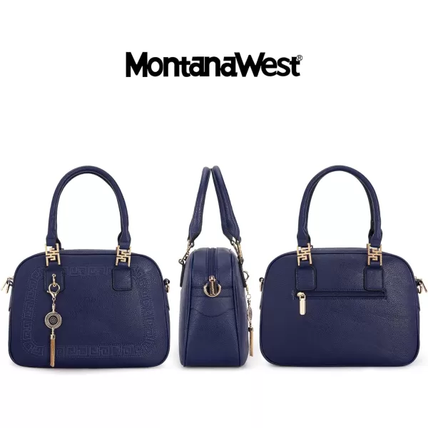 Montana West Small Top Handle Purse for Women Crossbody Satchel Handbag Barrel Bag