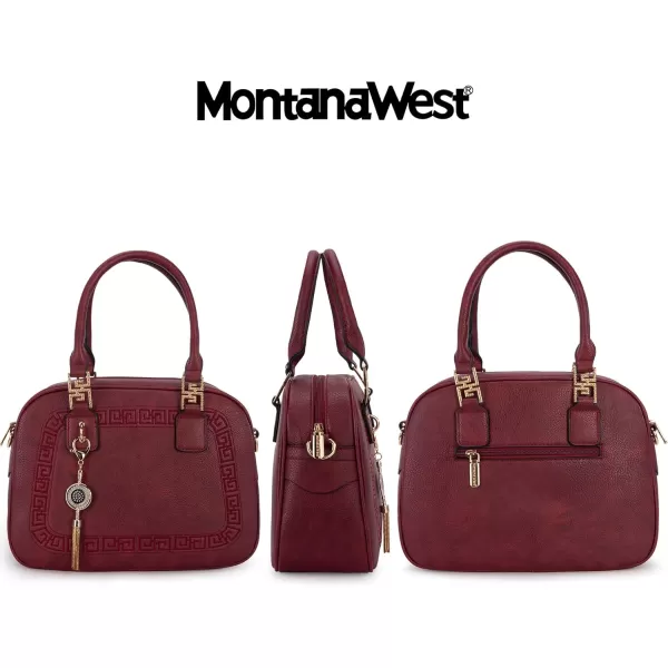 Montana West Small Top Handle Purse for Women Crossbody Satchel Handbag Barrel Bag