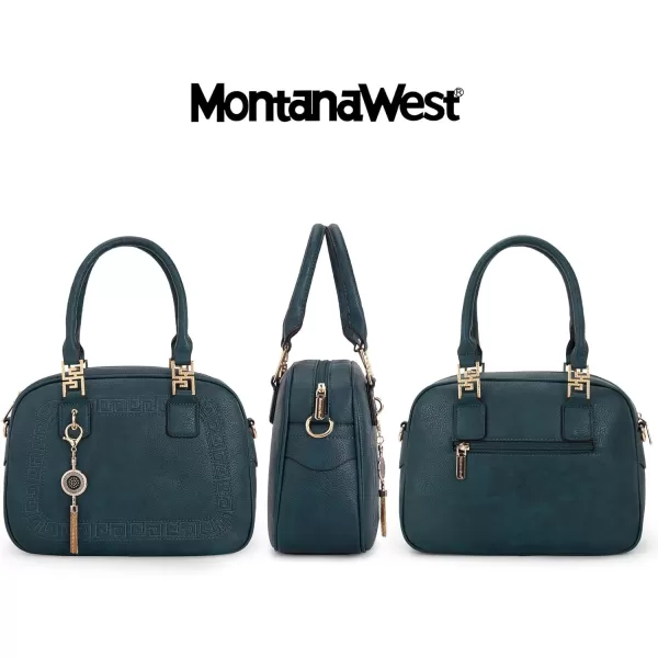 Montana West Small Top Handle Purse for Women Crossbody Satchel Handbag Barrel Bag