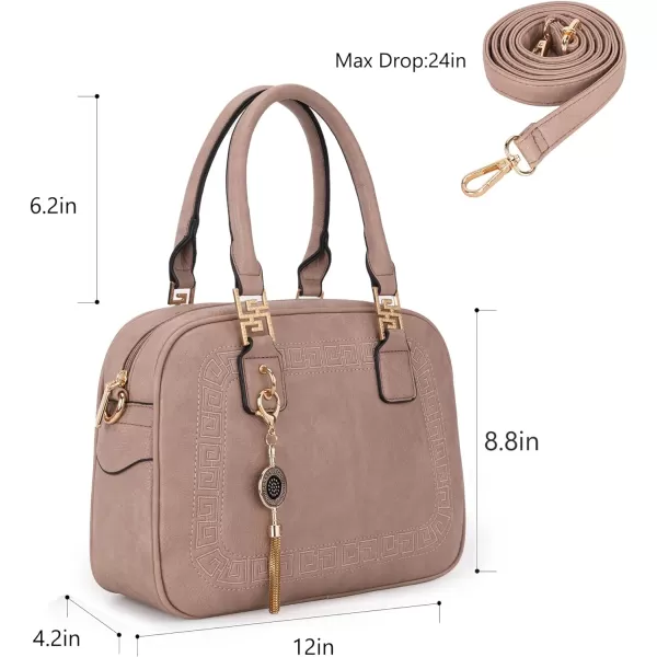 Montana West Small Top Handle Purse for Women Crossbody Satchel Handbag Barrel Bag