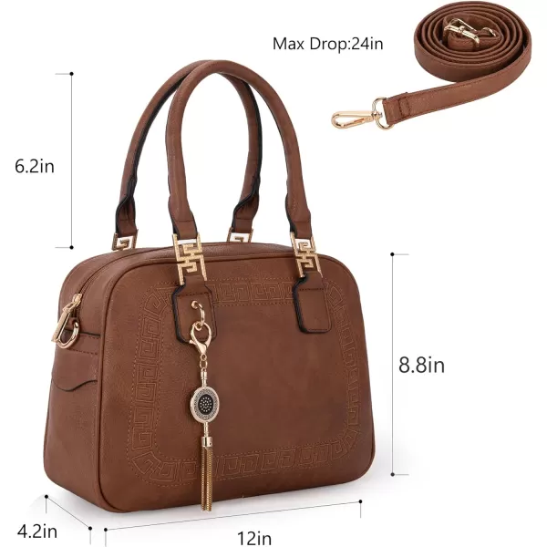 Montana West Small Top Handle Purse for Women Crossbody Satchel Handbag Barrel Bag