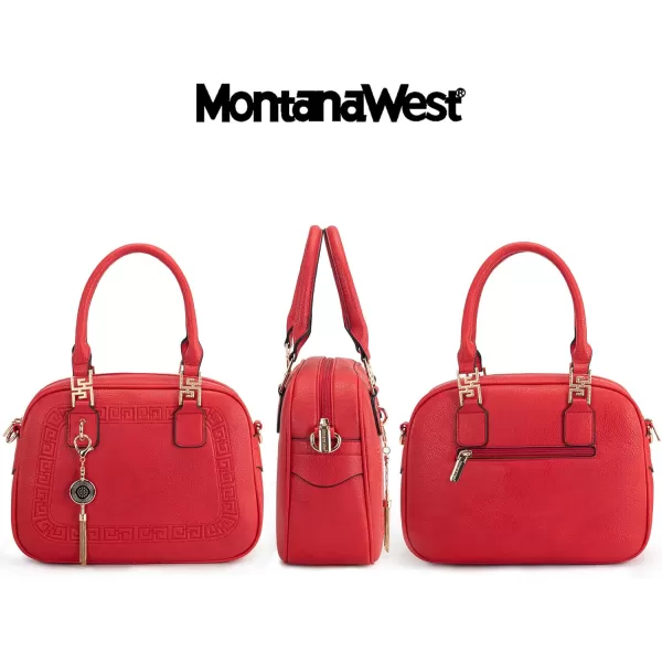 Montana West Small Top Handle Purse for Women Crossbody Satchel Handbag Barrel Bag