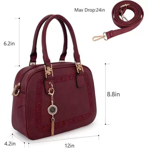 Montana West Small Top Handle Purse for Women Crossbody Satchel Handbag Barrel Bag