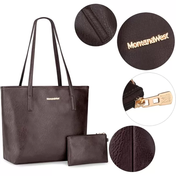 Montana West Tote Bags Vegan Leather Purses and Handbags for Women Top Handle Ladies Shoulder Bags