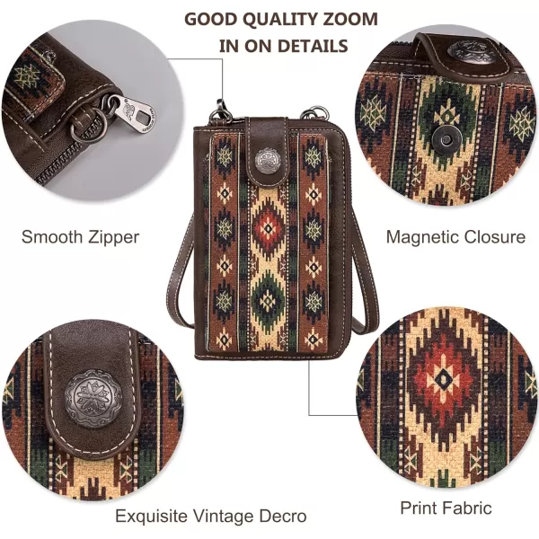 Montana West Western Small Crossbody Cell Phone Purses for Women CellPhone Wallet Bag