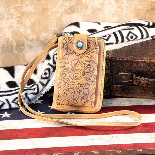 Montana West Western Small Crossbody Cell Phone Purses for Women CellPhone Wallet Bag