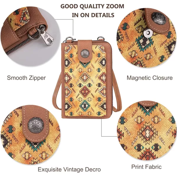 Montana West Western Small Crossbody Cell Phone Purses for Women CellPhone Wallet Bag
