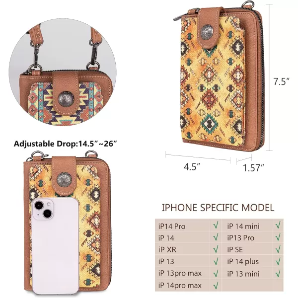 Montana West Western Small Crossbody Cell Phone Purses for Women CellPhone Wallet Bag