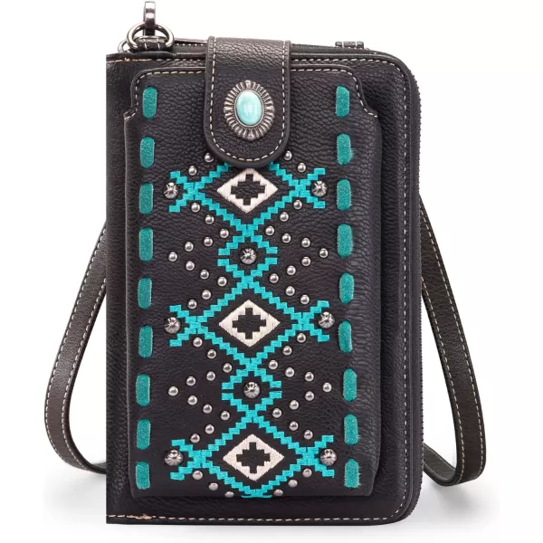 Montana West Western Small Crossbody Cell Phone Purses for Women CellPhone Wallet Bag