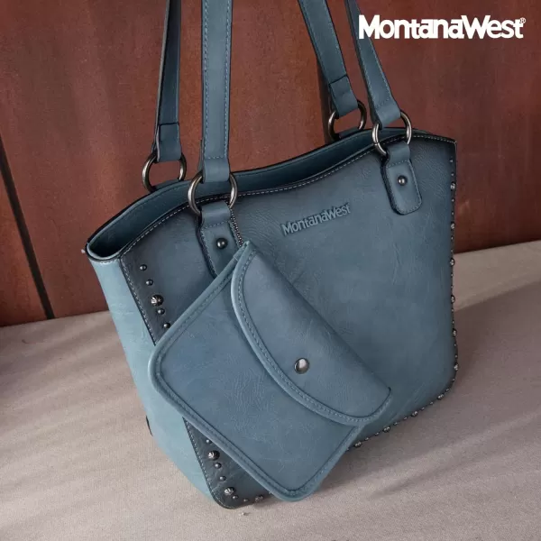 Montana West Women's Western Handbag Tooling Tote Bag Conceal Carry Purse with Detachable Holster