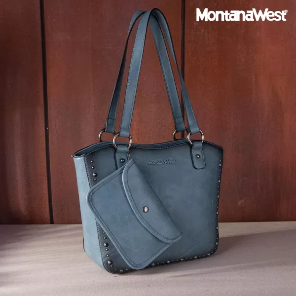 Montana West Women's Western Handbag Tooling Tote Bag Conceal Carry Purse with Detachable Holster